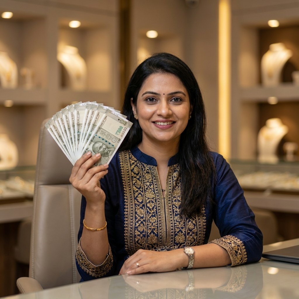 Young mid-age model with cash